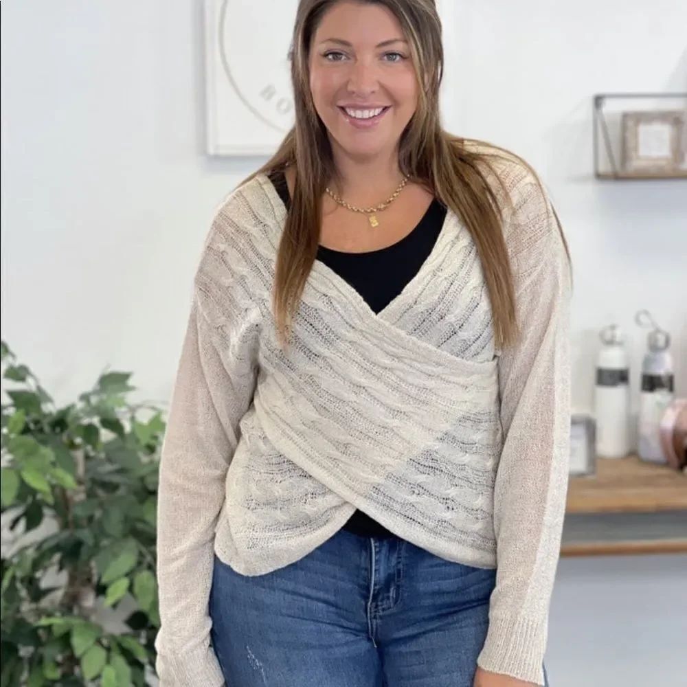 New Listicle Talia Reversible Sweater natural color - Picture 2 of 8
